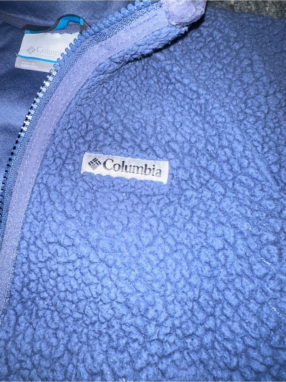 Columbia Kids purple Sherpa Fleece Jacket